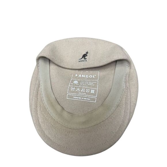 Vintage Kangol Cream Wool Cap Designed In Great Britain - Picture 1 of 5